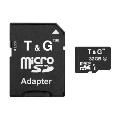  Зображення Карта пам`ятi MicroSDHC 32GB UHS-I Class 10 T&G + SD-adapter (TG-32GBSD10U1-01) 